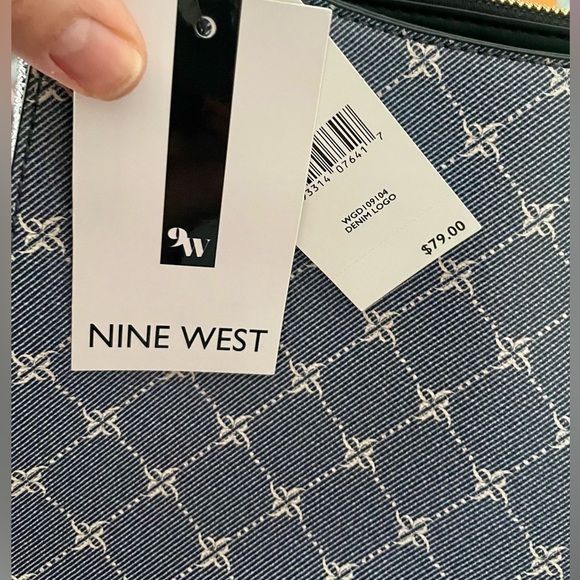 Nine West Blue Shoulder Bag with Chain Strap - Picture 7 of 8